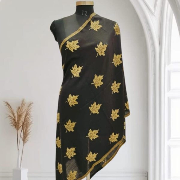 Wool zari shawl 100x200 cms